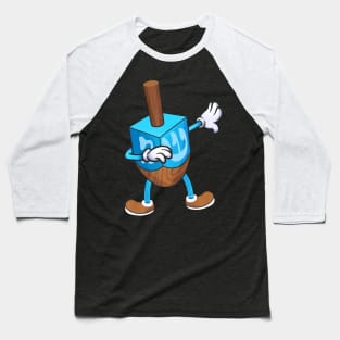 Dabbing Dreidel Hanukkah Dancing Chanukah Girls Boys Baseball T-Shirt